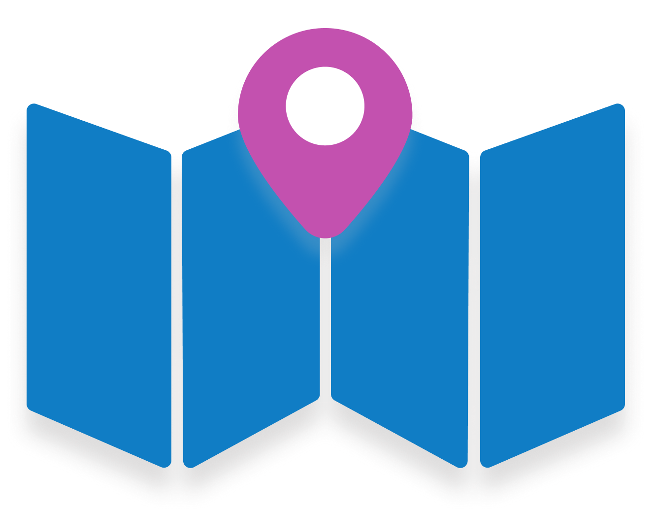 Map And Pin Icon